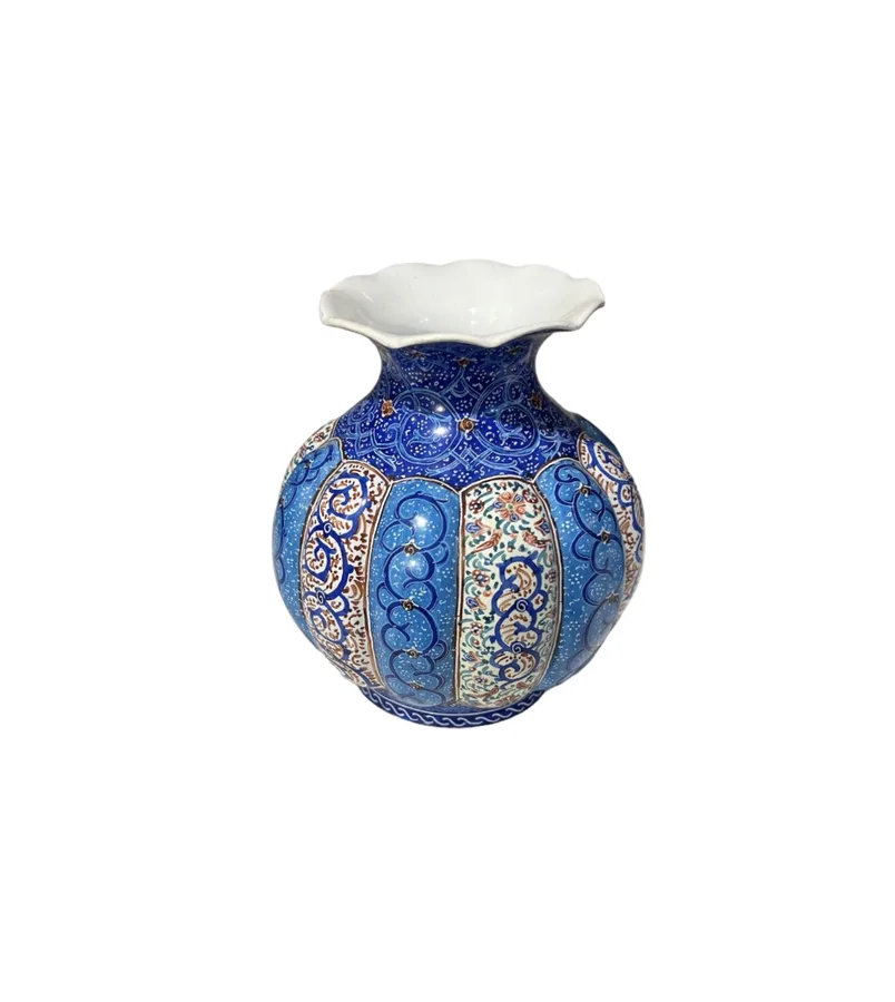 Pièce en cuivre émaillé Minakari, artisanat iranien